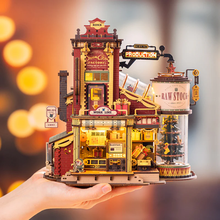 Dream Gift Factory – Puzzle 3D ROKR, świąteczna pozytywka (449 el.)