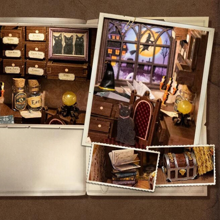 DIY Book Nook Zestaw Świąteczny - Magiczny Alchemik