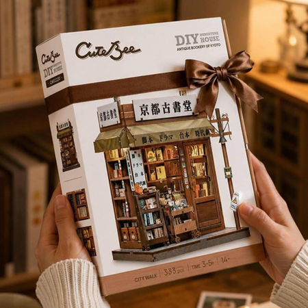 Antique Bookery of Kyoto – DIY Book Nook CuteBee | Puzzle 3D Prezent