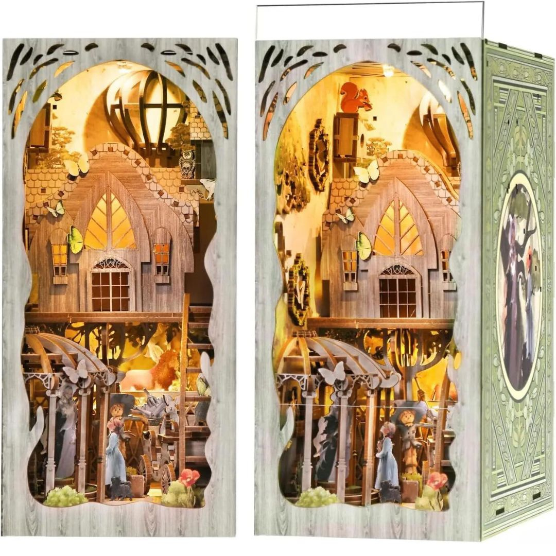 Czarnoksiężnik z Krainy Oz – DIY Book Nook Puzzle 3D – oświetlenie LED po zmroku