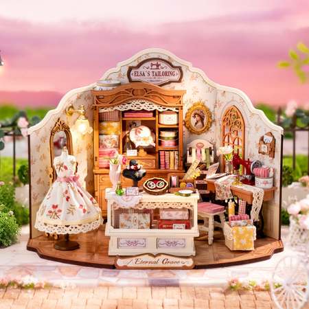 Mini Domek 3D - Pracownia krawiecka Elsy | Rolife
