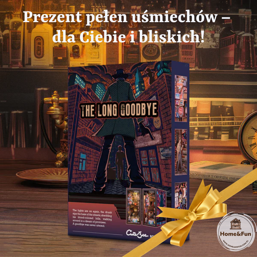 DIY Book Nook -  The Long Goodbye | Cutebee Miniaturowy Domek – pomysł na prezent