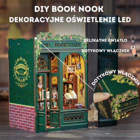 DIY Book Nook Harry Potter – Księgarnia u Sowy | Domek Miniaturka Cutebee