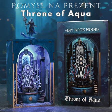 DIY Book Nook - Throne of Aqua | Minicity Miniaturowy Domek