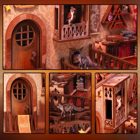 DIY Book Nook - Ognisty Smok | Dom Gryffindor Cutebee Mini Domek 3D