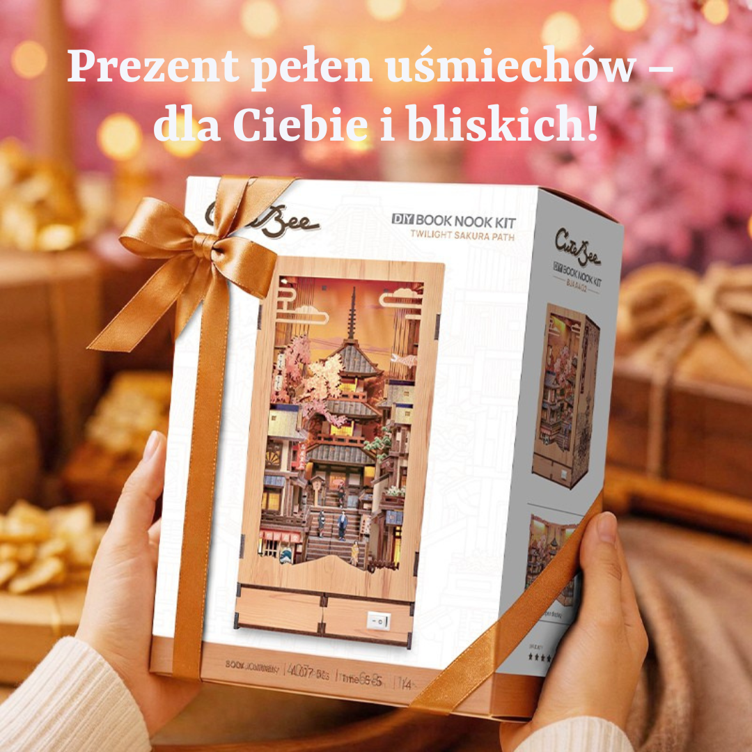 Twilight Sakura Path – DIY Book Nook CuteBee | Puzzle 3D Prezent – pomysł na prezent