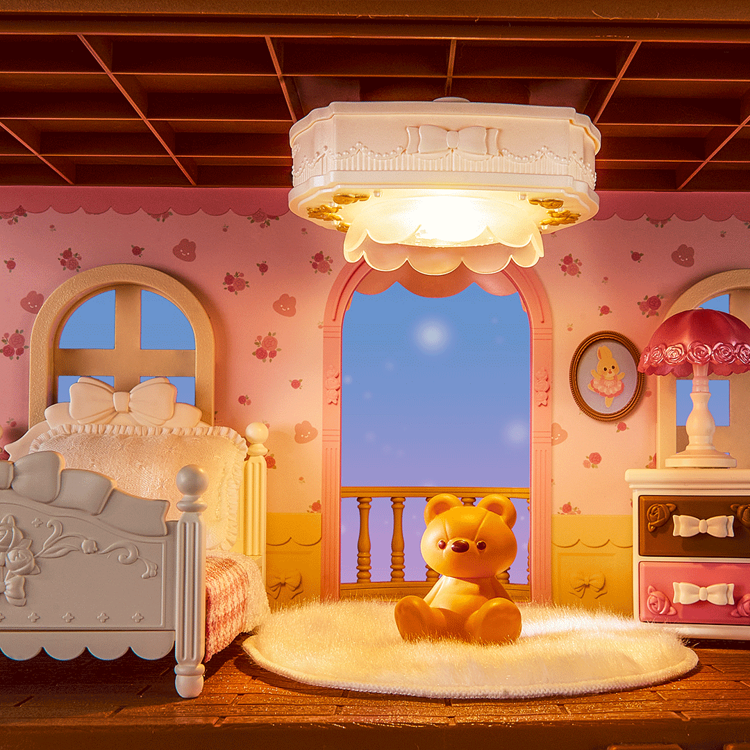 Fairy Rose Cottage – Mini Domek 3D | Rolife – oświetlenie LED po zmroku