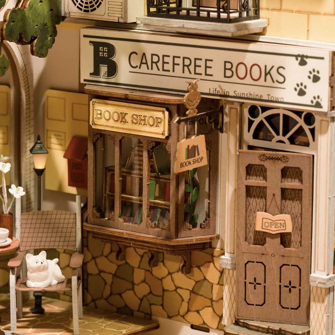Detale, które odkrywasz – DIY Book Nook - Sunshine Town | Robotime