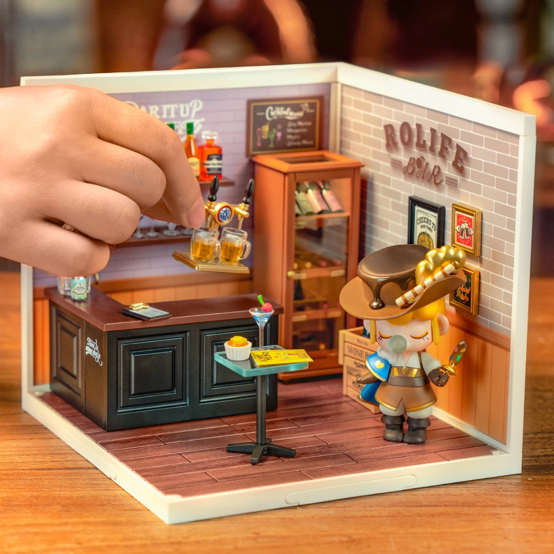 Wieczorny nastrój w miniaturze – Mini Domek 3D - Bar (Leisurely Cheers Bar) | Rolife