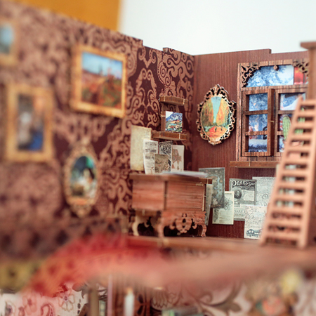 DIY Book Nook Zestaw Świąteczny – Eternal Bookstore | Cutebee Miniaturowy Domek