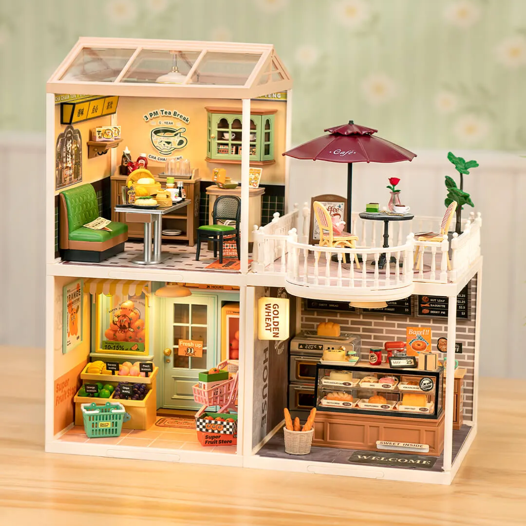 Mini Domek 3D - Hong Kong Bites Cafe I Rolife – pomysł na prezent