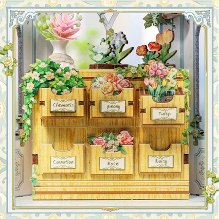 DIY Book Nook - Windsor Flowe House | Cutebee Miniaturowy Domek