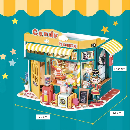 DIY Mini Domek 3d - Cukierkowy Domek | Rolife