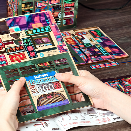 DIY Book Nook - Hongkong Neon Night | Cutebee