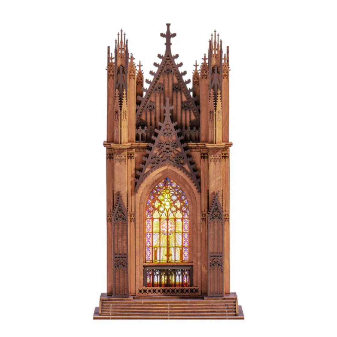 Katedra, która świeci nocą – Mini Domek 3D - Twin-Tower Cathedral | Rolife