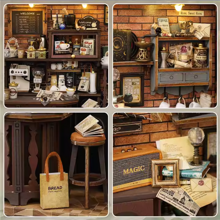 DIY Miniaturowy Domek - Magic Coffee Shop | Cutebee