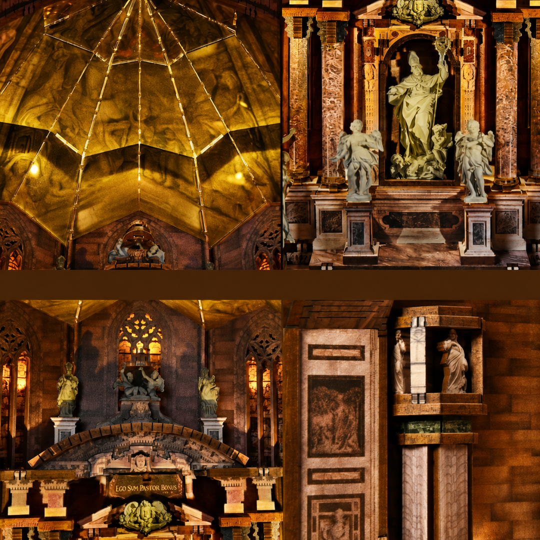 Duomo di Milano – DIY Book Nook Minicity | Puzzle 3D Prezent – oświetlenie LED po zmroku