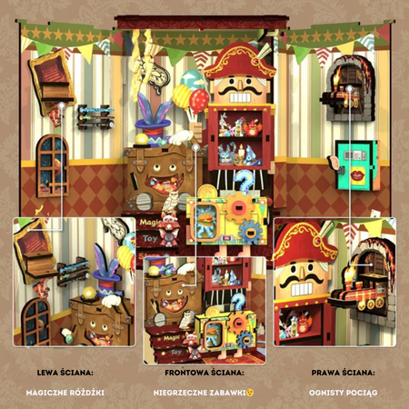 Zestaw Świąteczny Book Nook – Niezwykły Sklep z Zabawkami | Cutebee