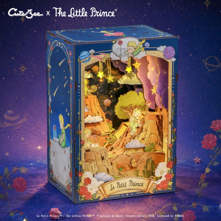 Mały Książe i Róża Cutebee DIY Book Nook – Puzzle 3D Prezent