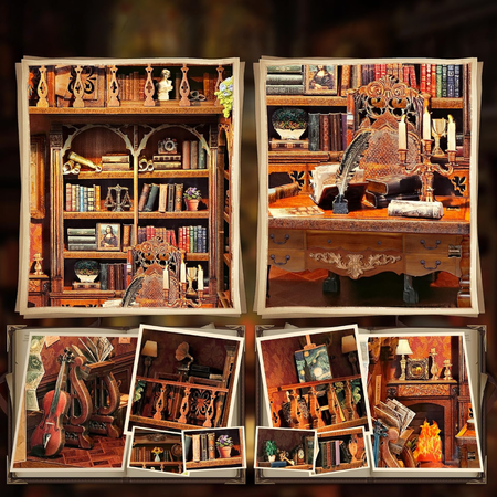 Time Book House – DIY Book Nook Joincon | Puzzle 3D Prezent