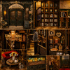 MiniCity DIY – Book Nook „Saisons Café” Kawiarnia z LED