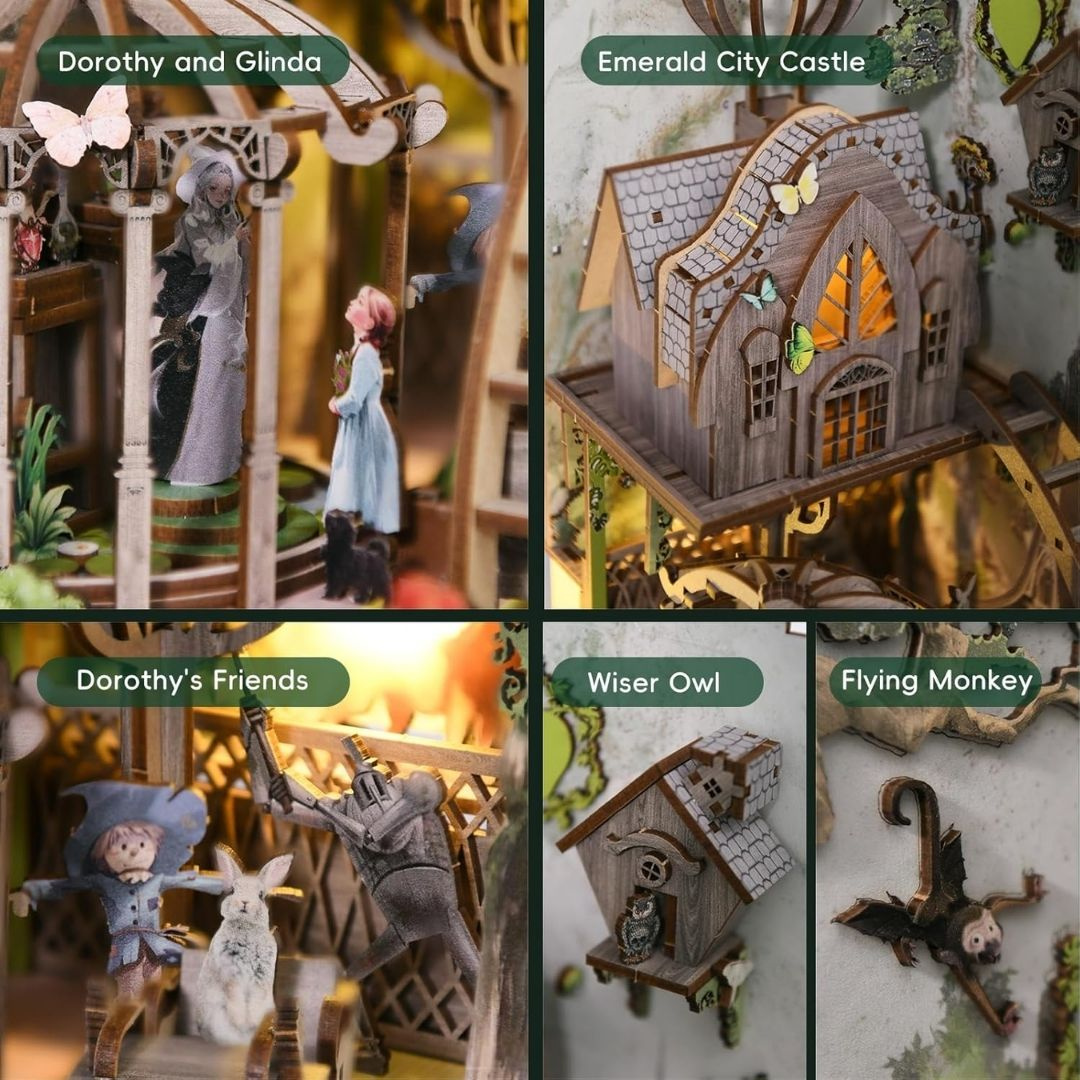 Ikony przygody – Czarnoksiężnik z Krainy Oz – DIY Book Nook Puzzle 3D