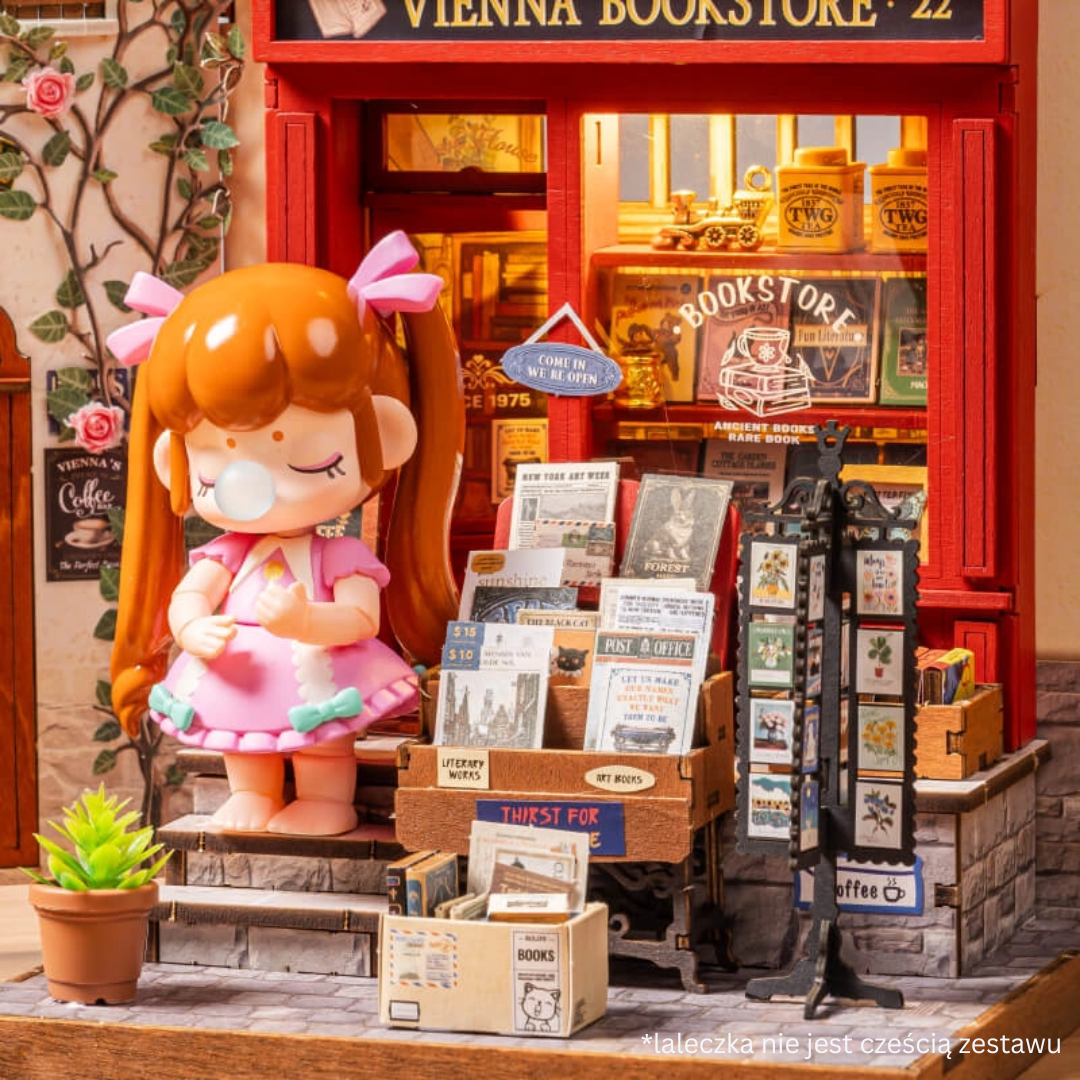 Regały pełne historii – Mini Domek 3D - Vienna Bookstore | Rolife