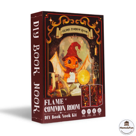 DIY Book Nook - Ognisty Smok | Dom Gryffindor Cutebee Mini Domek 3D