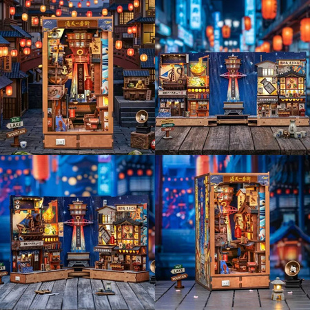 Tsutenkaku Ichiban Street – DIY Book Nook CuteBee | Puzzle 3D Prezent