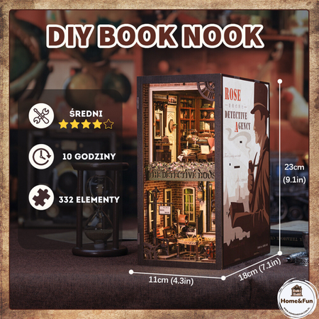 DIY Book Nook Zestaw Świąteczny - Agencja Detektywistyczna | Cutebee Miniaturowy Domek