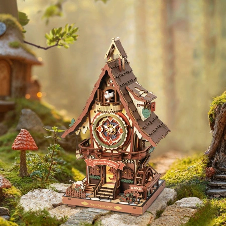 Zegar z Kukułką (wersja II) – Puzzle 3D ROKR z LED