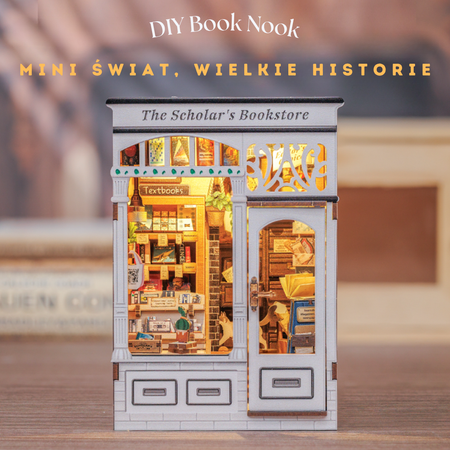 DIY Book Nook - The Schoolar's Bookstore | Cutebee