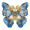 Motyl Morpho – Drewniane Puzzle Rowood 200 el., obraz DIY