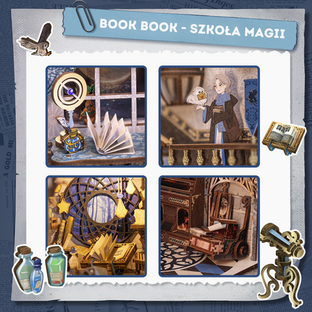 DIY Book Nook Zestaw Świąteczny – Szkoła Magii | Cutebee