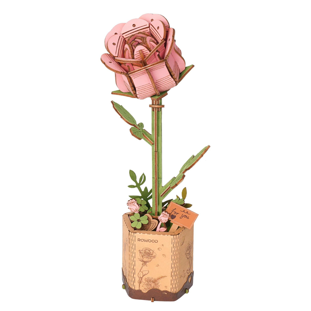 Łodygi, które można modelować – Drewniane Puzzle 3D Bukiet Kwiatów – Flower Bouquet | Model DIY Robotime