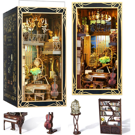 Pianist with Nightingale DIY – book nook w stylu Art Nouveau