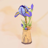 Irys – Puzzle 3D Rowood, kwiat DIY Rolife
