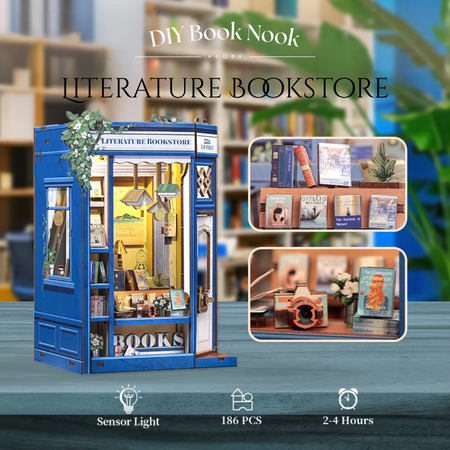DIY Book Nook - Literaure Bookstore | Cutebee