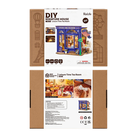 DIY Mini Domek 3d - Herbaciarnia "Leisure Time" | Rolife