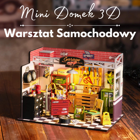 Mini Domek 3d - Warsztat Samochodowy | Rolife