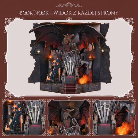 DIY Book Nook - Throne of Blades | Minicity Miniaturowy Domek