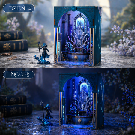 DIY Book Nook - Throne of Aqua | Minicity Miniaturowy Domek