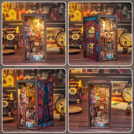 Diy Book Nook -  The Long Goodbye | Cutebee Miniaturowy Domek