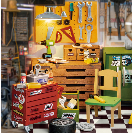 Mini Domek 3d - Warsztat Samochodowy | Rolife