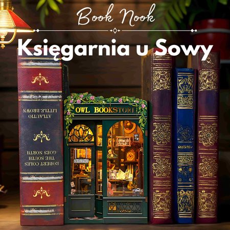 DIY Book Nook Harry Potter – Księgarnia u Sowy | Domek Miniaturka Cutebee