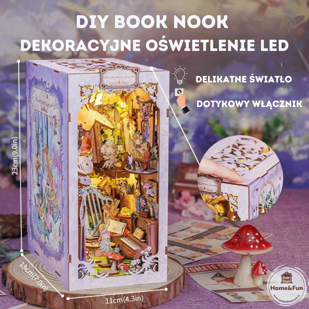 Detale, które odkrywasz – DIY Book Nook - Leśny Koncert | Cutebee
