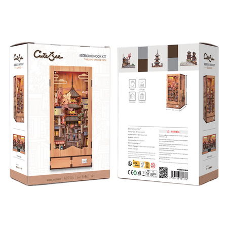 Twilight Sakura Path – DIY Book Nook CuteBee | Puzzle 3D Prezent