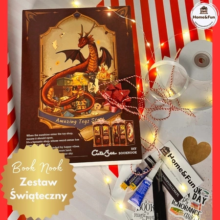 Zestaw Świąteczny Book Nook – Niezwykły Sklep z Zabawkami | Cutebee