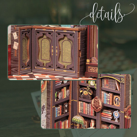 DIY Book Nook Zestaw Świąteczny - Księgarnia u Sowy