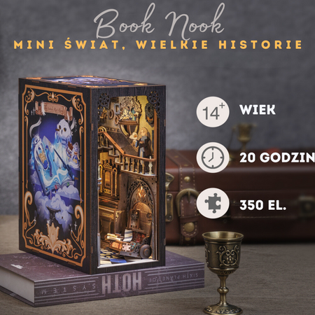 DIY Book Nook Zestaw Świąteczny – Szkoła Magii | Cutebee